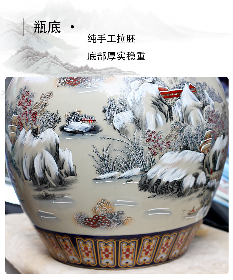 Modern home sitting room adornment of large gourd furnishing articles of jingdezhen ceramics porch study hotel housewarming gift