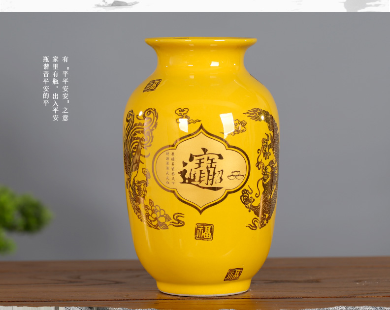 Jingdezhen porcelain treasures fill the home furnishing articles sitting room decoration stores Chinese mesa floret bottle bottle office desktop