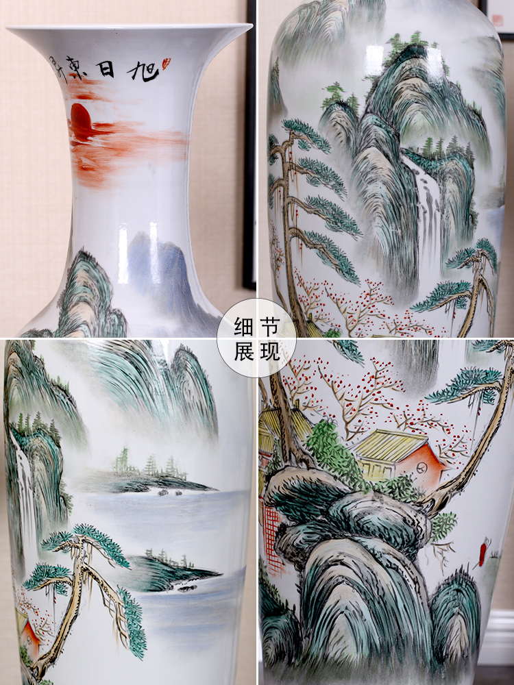 Jingdezhen sitting room of large vases, sun dongsheng hand - made porcelain decorations study hotel large furnishing articles