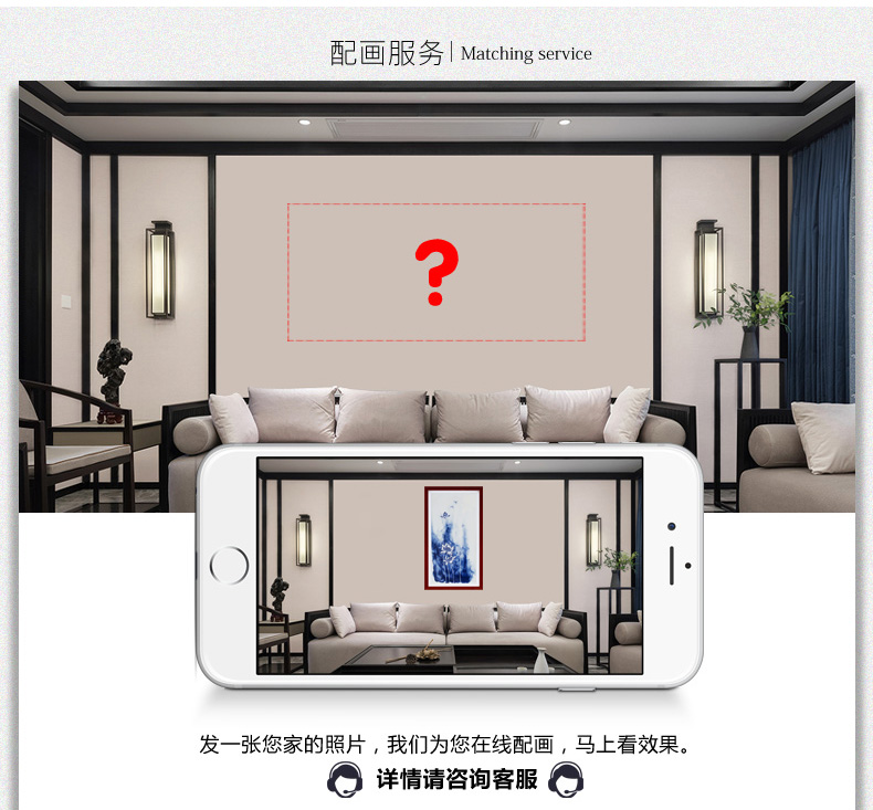 Modern home sitting room hangs a picture of jingdezhen blue and white porcelain plate painting lotus sitting room adornment bedroom wall mural furnishing articles