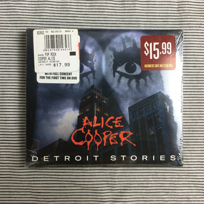 O Нераспечатанная версия Alice Cooper-Detroit Stories Rock CD +DVD Изображение 1
