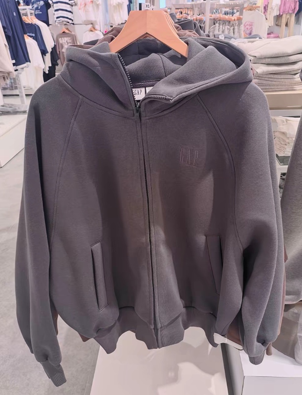 Gap Men's and Women's Clothing 2025 Autumn New Logo American Style Heavy-Duty Loose Zipper Hoodie Sweatshirt 788501 Gap Men's and Women's Clothing 2025 Autumn New Logo American Style Heavy-Duty Loose Zipper Hoodie Sweatshirt 788501