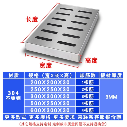 Решетка для дождевой воды из нержавеющей стали 304, дренажная решетка для двора, дренажная канава, канализационная решетка в декоративной рамке, накладка на складе
