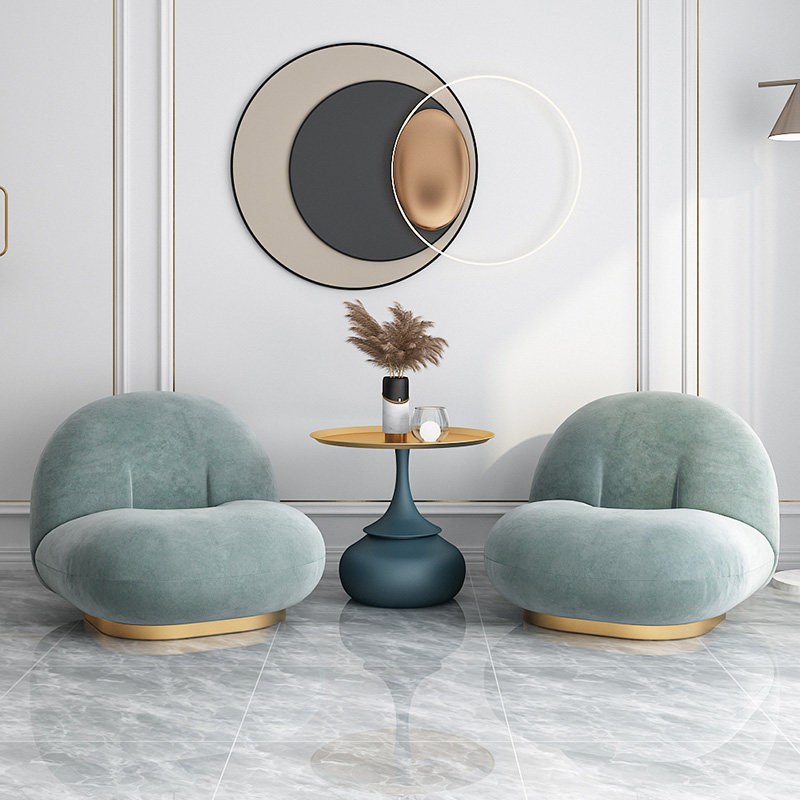 Nordic Lazy Sofa Modern Small Apartment Bedroom Balcony Single Sofa Creative Net Red Chair Light Luxury Casual Simple