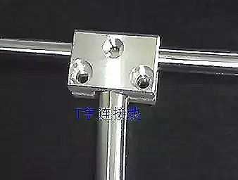 Three-way connecting piece T-type clamping block optical axis fixed connection 90-degree right angle clamp fixing clamp block cross fixing clamp