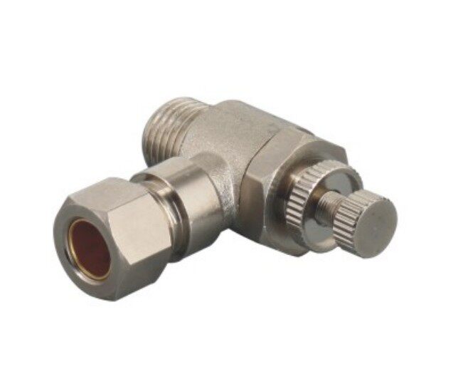 Copper tube sleeve throttle throttle SL pneumatic joint one-way throttle KTSL thread 2 straight through