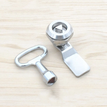Triangular lock core cylindrical lock XAS01 zinc alloy chromed turning tongue lock distribution cabinet door lock