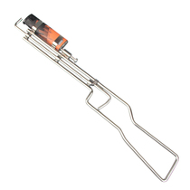 Extended handmade 304 stainless steel lighter auxiliary internet celebrity creative crafts camping barbecue tool