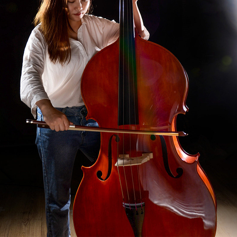 chrisitina Adult children's examination Playing professional double bass Double cello Double bass