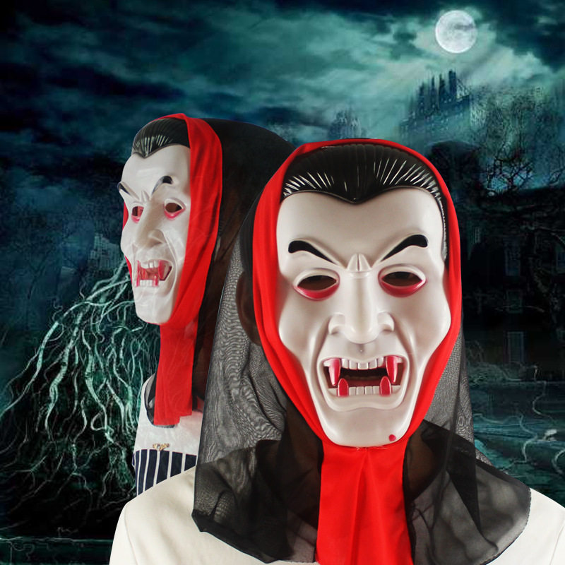 Halloween Terror Mask Ghost Festival Ball Screaming Mask Vampire Face With Skull Devil Mask Male Prop