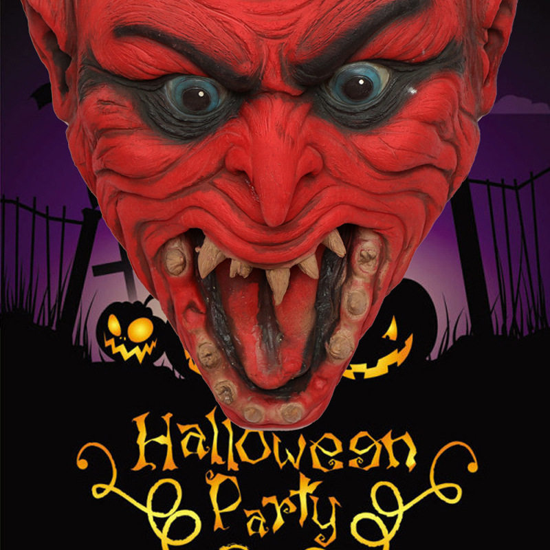 Halloween Ghost House Dress Up Ghost Festival Terror Mess Up Red Bull Magic King Ghost Skulls Head KTV Bar Adornment Props