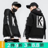 Детская утепленная толстовка с капюшоном с капюшоном для мальчиков, пуховик, коллекция 2021, в западном стиле, подходит для подростков, в корейском стиле