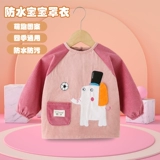 Детский фартук для девочек, водонепроницаемый нагрудник для еды, демисезонная юбка на девочку, с карманом, анти-грязь, сзади на завязках