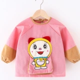 Детский демисезонный фартук, термобелье, водонепроницаемый лонгслив для еды, нагрудник для мальчиков, анти-грязь, сзади на завязках