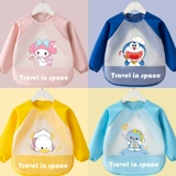 Демисезонный детский водонепроницаемый слюнявчик, лонгслив для мальчиков, фартук, детская юбка на девочку, нагрудник, анти-грязь, с карманом