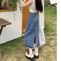 Ретро длинная юбка, средней длины