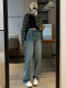 Wide-Leg Jeans for Women, Early Autumn 2026 New Popular Style, High-Waisted, Super Trendy, Loose, Slimming, Drapey, Straight-Leg, Floor-Length Pants