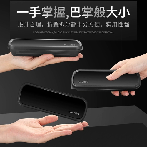 岛奇 Дорожная портативная складная посуда из нержавеющей стали, палочки для еды, ложка, комплект для путешествий, нержавеющая сталь AISI 304