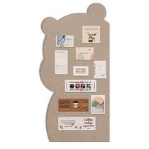 No damage to the wall cute bear photo wall felt board background board photo frame combination childrens room decoration self-adhesive display wall