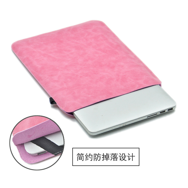 Apple MacBook Air13 Straight inserted liner bag Pro 13 3 15 16 inch protective sleeve Mac 12 leather cover 