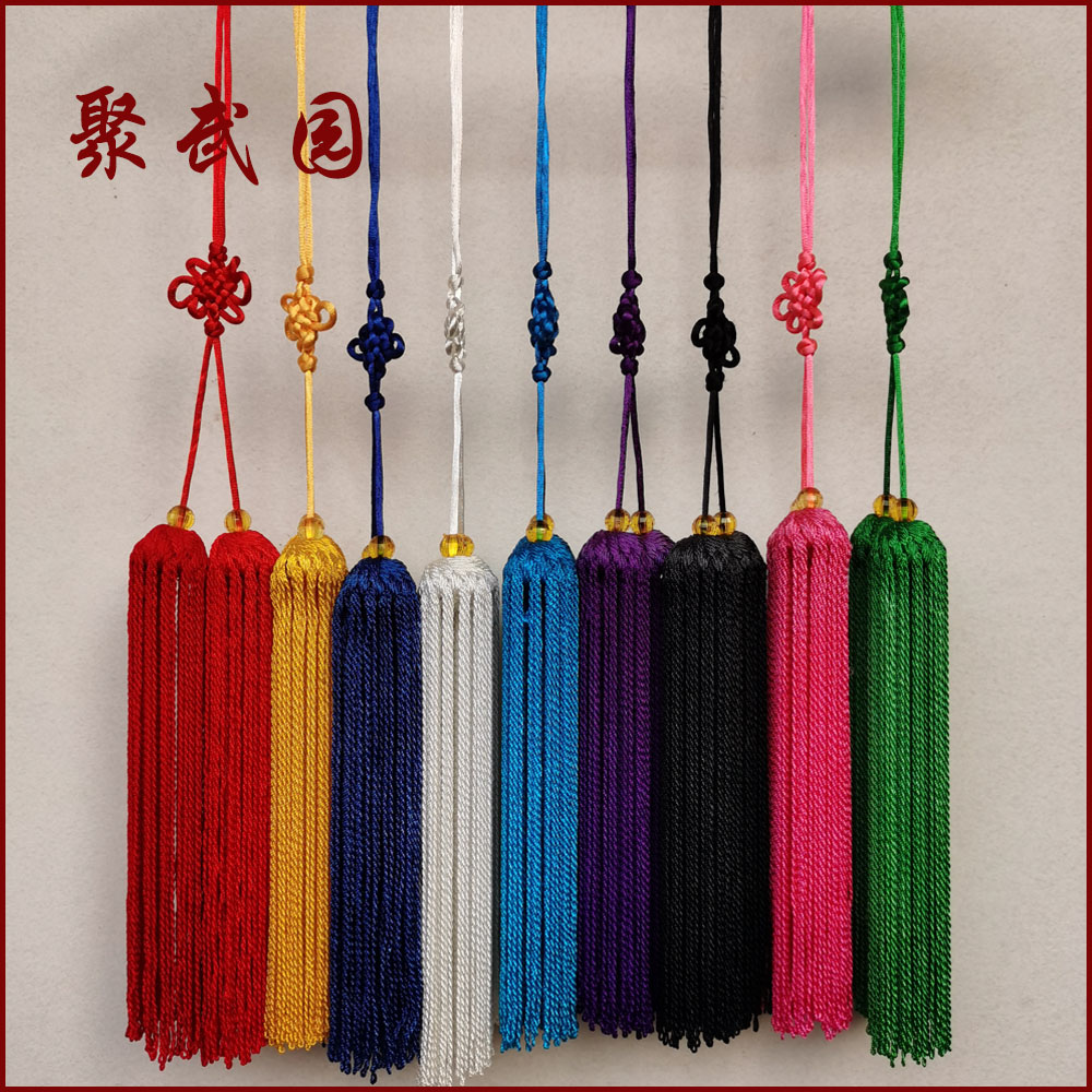 Juwuyuan Taiji sword spike martial arts sword spike sword robe sword beard tassel short sword spike does not come off silk without static electricity spike length 22cm