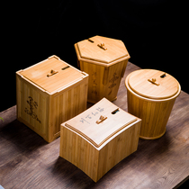 Bamboo tea residue bucket tea bucket Nanzhu wastewater bucket accessories tea table trash can household drainage bucket small tea bucket