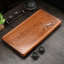 Whole piece of rosewood solid wood tea tray Household tea set Office living room Kung Fu tea sea simple tea table large number