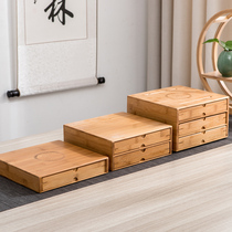 Puer tea box Bamboo Japanese kung Fu tea tray Tea set accessories Tea knife Tea needle tea ceremony zero with solid wood tea table