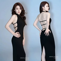 Длинная юбка, с открытой спиной