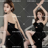 Платье-комбинация, с открытой спиной