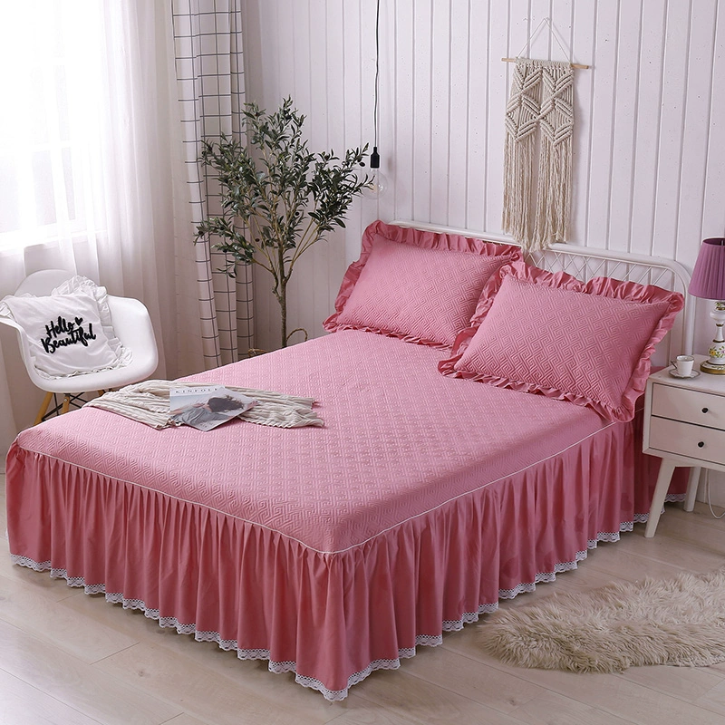 Váy cotton kiểu mới Trung Quốc dày váy ngủ cotton đơn mảnh cotton quilt bông vải lanh cotton tăng 1,8m tăng gấp đôi - Váy Petti