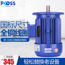 Pusi YX3 vertical three-phase AC asynchronous motor Copper core motor 380 mixing reducer pump motor B5