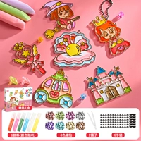 B Модель красивая принцесса [6 подвеска+6 цвет+6 цепочка]