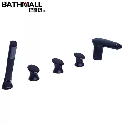 Basma black all-copper faucet Some bathtubs can be equipped with this faucet Consult customer service for details