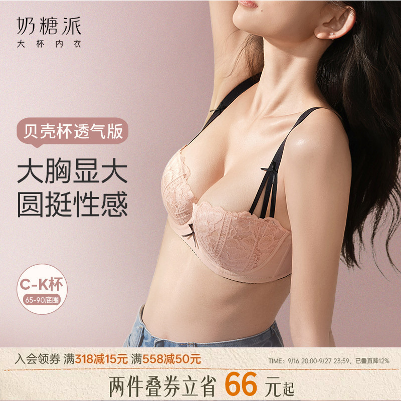 Lace Bra for Women with Thin Shell Cups, Large Bust Enhancement, Push-Up Effect, Pure Desire Style, Sexy Bra Lace Bra for Women with Thin Shell Cups, Large Bust Enhancement, Push-Up Effect, Pure Desire Style, Sexy Bra