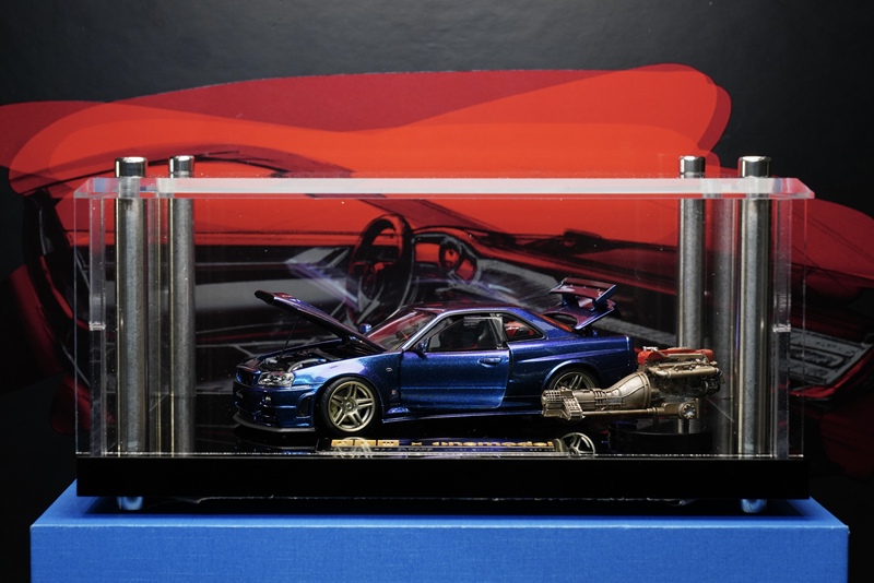 Pgm1:43 Nissan Gtr-R34 Alloy Full-Scale Car Model! Stunning Color-Changing Metallic Purple Color! Pgm1:43 Nissan Gtr-R34 Alloy Full-Scale Car Model! Stunning Color-Changing Metallic Purple Color!
