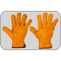 12 pairs of short welding gloves cowhide welders heat-insulating anti-scalding and wear-resistant mechanical labor protection gloves heat-dissipating and breathable