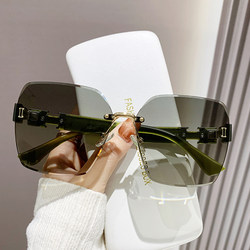 2024 New Style Elegant and High-End Sunglasses for Women, Uv Protection, Large Frame, Trendy and Versatile Sunshade Sunglasses, Internet Celebrity Style