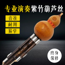 Gourd silk musical instrument beginner C tune Gourd silk professional performance type down B tune Zizhu Jinzhu beginner children primary school students