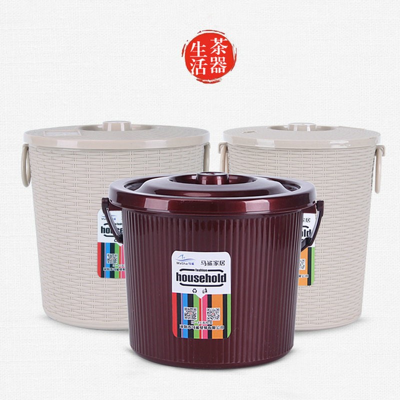 Tea barrel tea residue barrel with lid small waste water barrel tea water barrel Gongfu tea leaf bucket drain bucket to pick up the bin