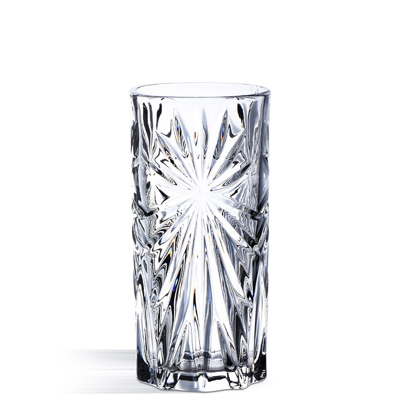 Huahawk Glass Water Cup Tea Cup Straight Body Cup Cocktails Cups Milk Cup Breakfast Cup Long Island Iced Tea Cup Carved Cup