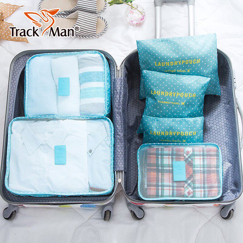 Clothing Containing bag Travel on a business trip Washing Lingerie Finishing Cashier Bag Wash Bag 6 pieces of suit Tourist Supplies