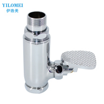 Public Health Room Squatting Pan Flush Valve Standing Stool Foot Time-lapse Valve One Inch Copper Pedalling Squatting Pit Flushing Valve