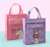 Сумка-органайзер для папок, сумка на одно плечо, детский школьный рюкзак, портфель, льняная сумка, надевается на плечо