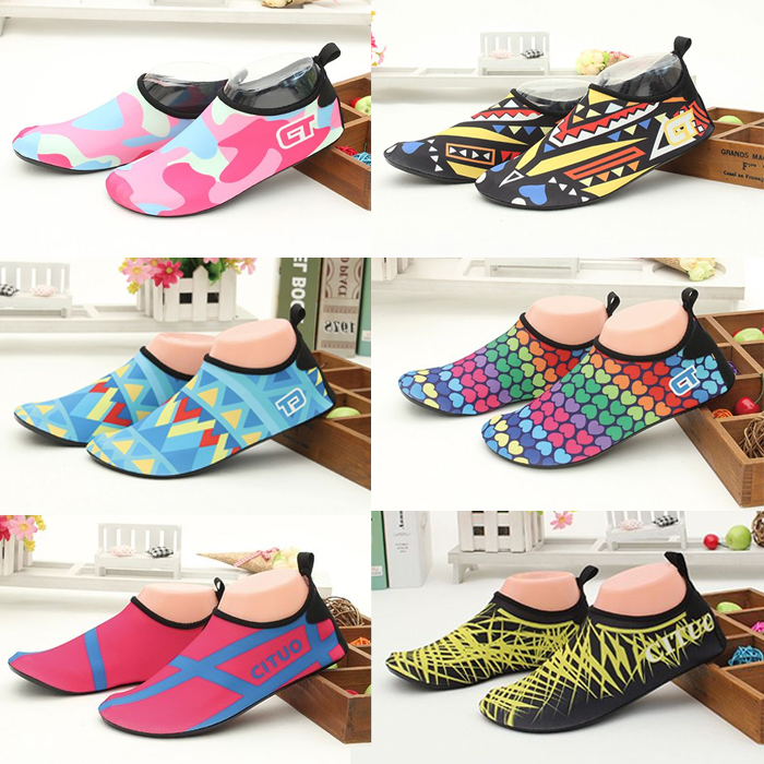 Beach socks shoes men and women diving snorkeling children wading upstream swimming shoes soft shoes non-slip anti-cut barefoot skin-fitting shoes