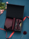 High-end gift box tie men's bow tie pocket square suit formal business zipper style wedding groom's wedding knot-free