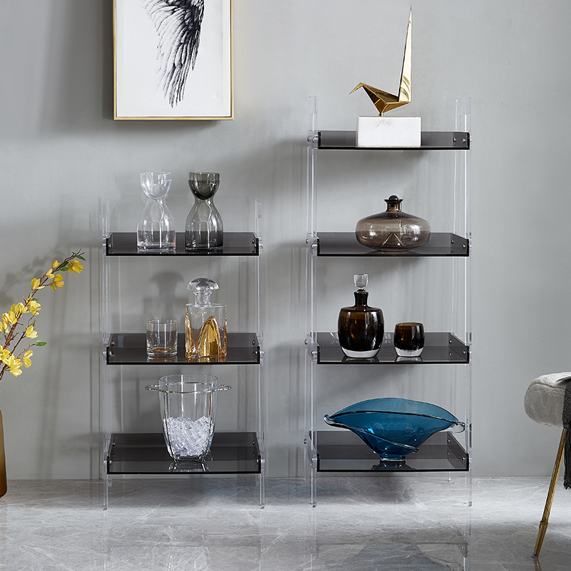 MineHouse acrylic shelving Living room Steps Shelf Bathroom Containing shelf multilayer cabinet Model rack