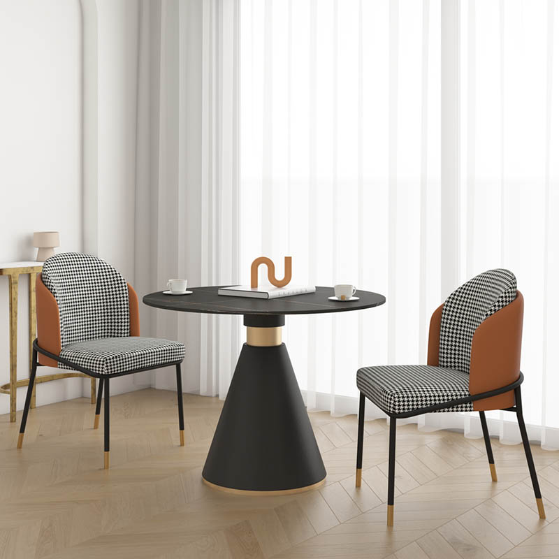 Rock plate Negotiations table and chairs Combined modern small family type guests negotiate leisure reception desk light lavish café small round table