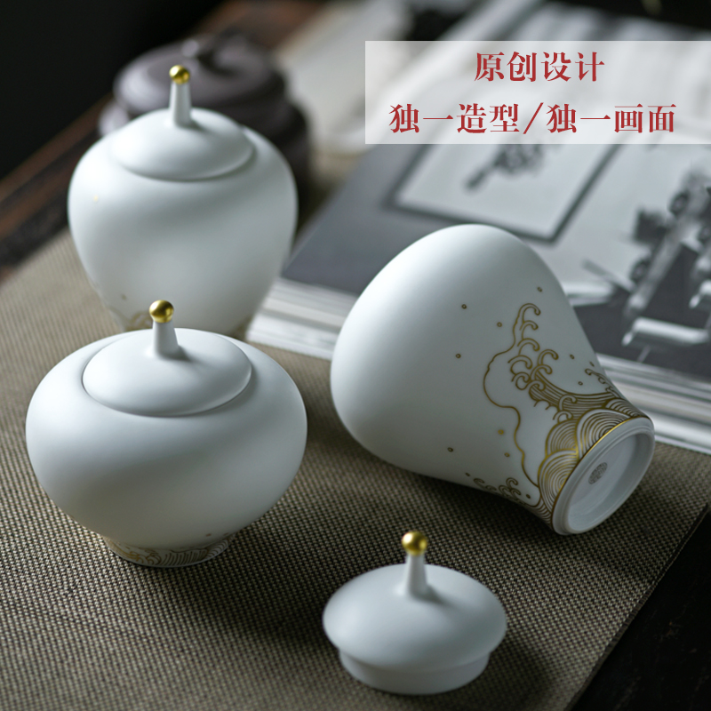 Bright checking ceramic tea pot small tea warehouse mini portable pure hand - made seal pot POTS and POTS