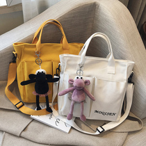 Bag female ins wild college students class shoulder bag New 2020 large capacity canvas bag women shoulder bag tide